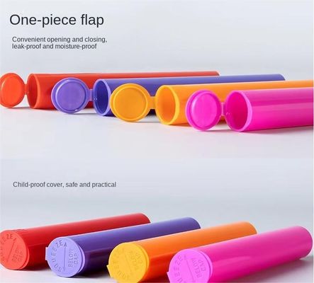 Multifunctional Custom Color Waterproof Plastic Pre Roll Tube with Squeeze Pop Top Caps Không có đánh giá